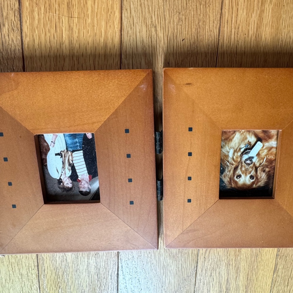 Brown Picture Frame Accent with Intricate Detailing